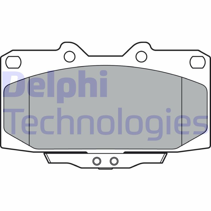 DELPHI LP3409 Klocki hamulcowe Przód dla