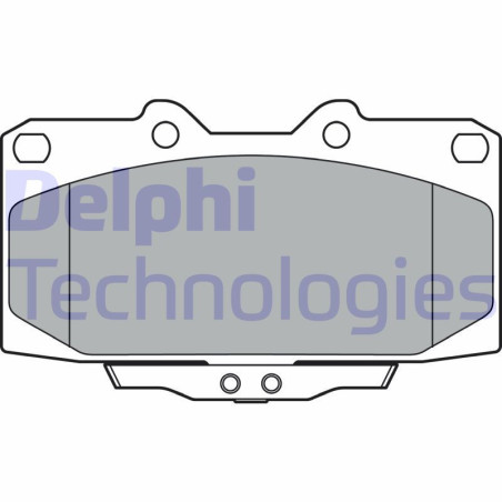 DELPHI LP3409 Brzdové platničky Predné pre
