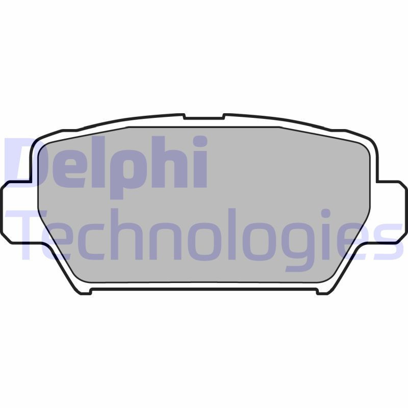 DELPHI LP3433 Bremsbeläge Hinten für