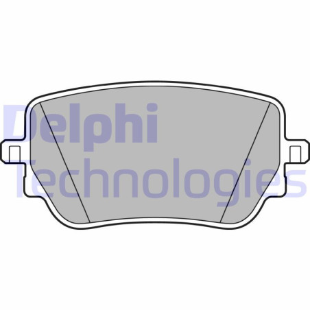 DELPHI LP3439 Brzdové platničky Zadné pre