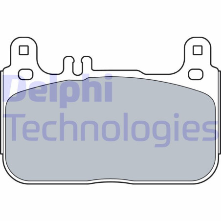 DELPHI LP3512 Brzdové platničky Predné pre