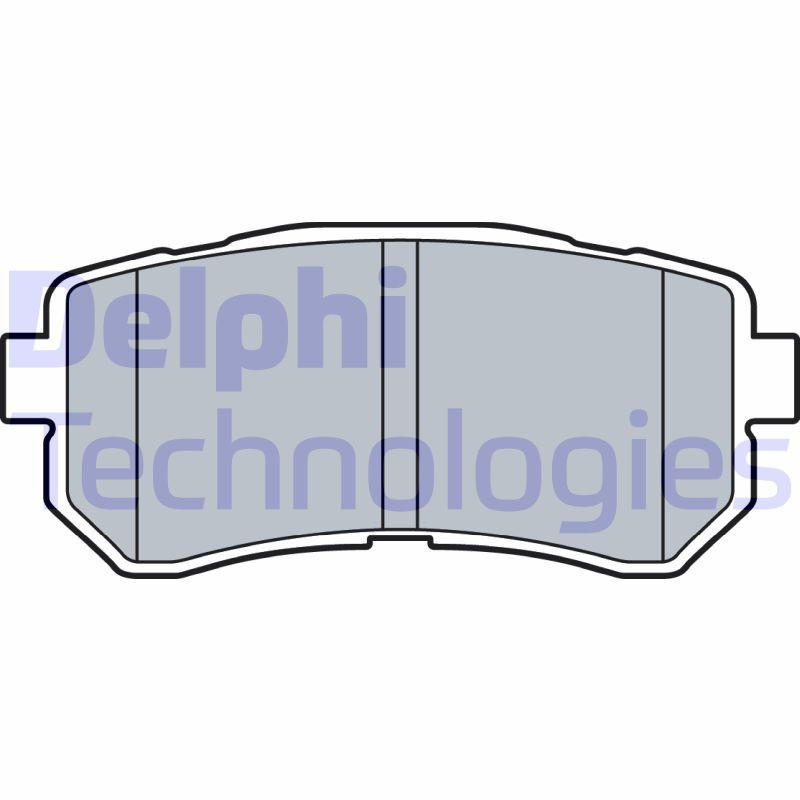 DELPHI LP3521 Brzdové platničky Zadné pre
