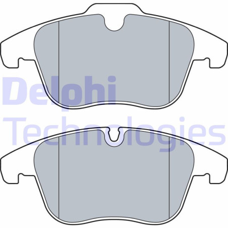 DELPHI LP3526 Pastiglie freno Anteriore per