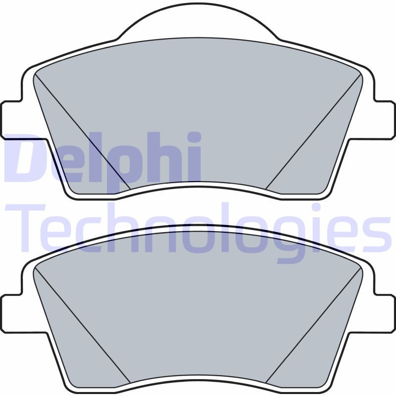 DELPHI LP3528 Klocki hamulcowe Przód dla