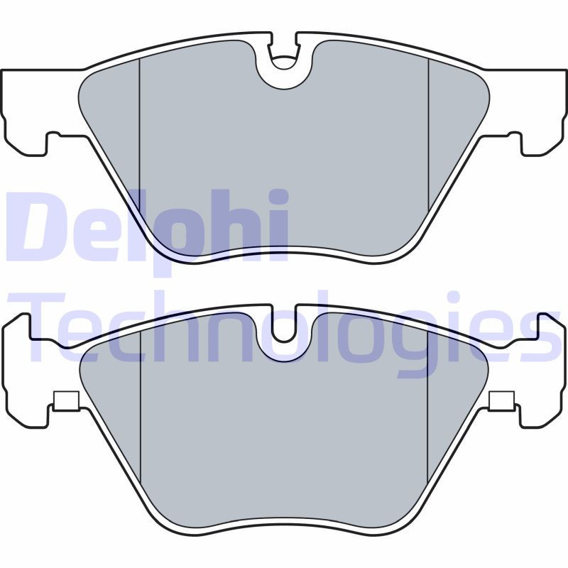 DELPHI LP3534 Klocki hamulcowe Przód dla