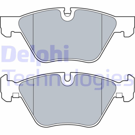DELPHI LP3534 Brzdové platničky Predné pre