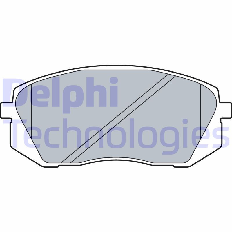DELPHI LP3535 Brzdové platničky Predné pre