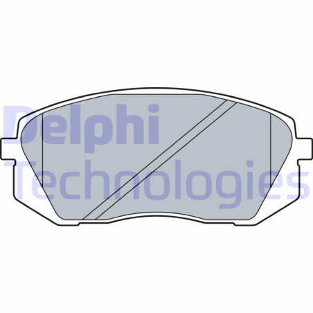 DELPHI LP3535 Brzdové platničky Predné pre
