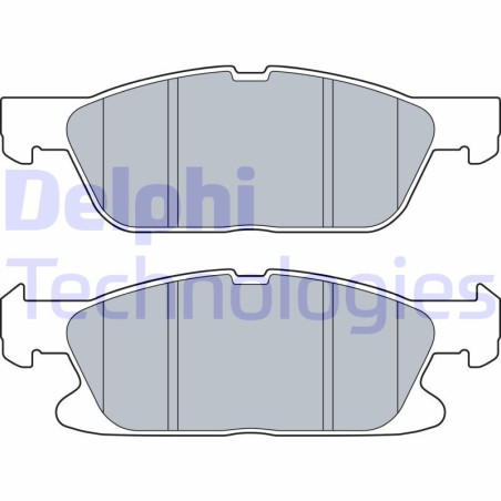 DELPHI LP3280 Brzdové platničky Predné pre