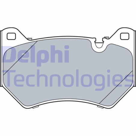 DELPHI LP3529 Brzdové platničky Predné pre