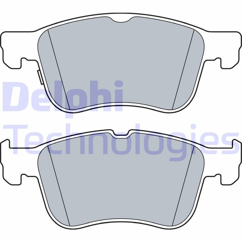 DELPHI LP3520 Pastillas de freno Delantero para