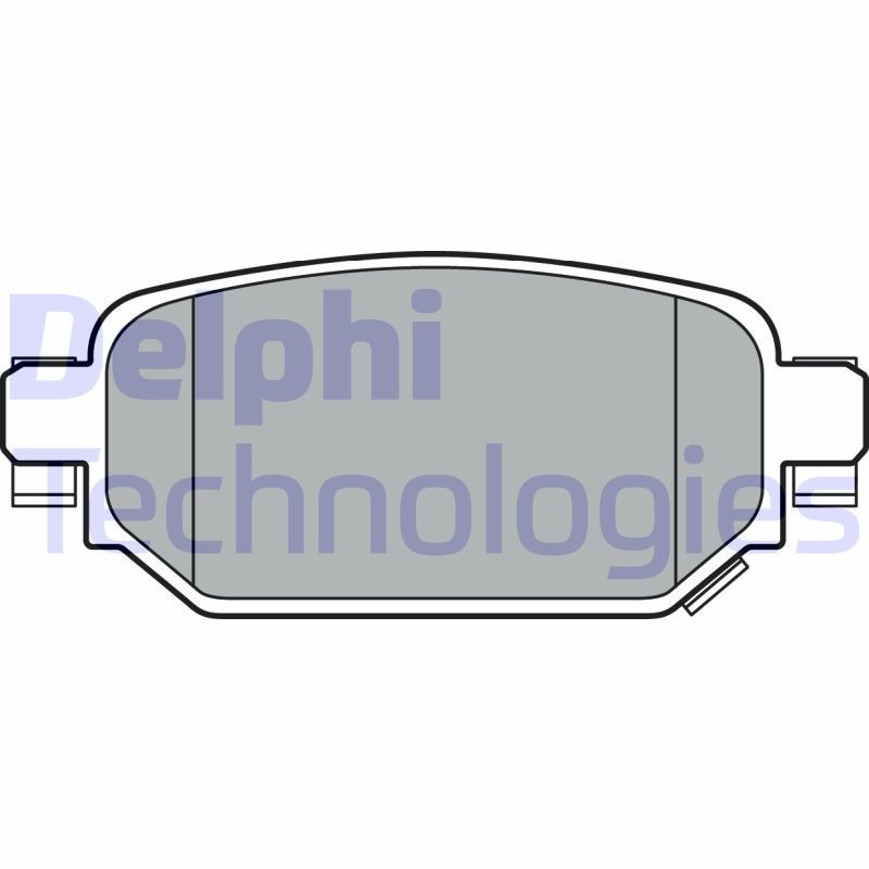 DELPHI LP3393 Brzdové platničky Zadné pre
