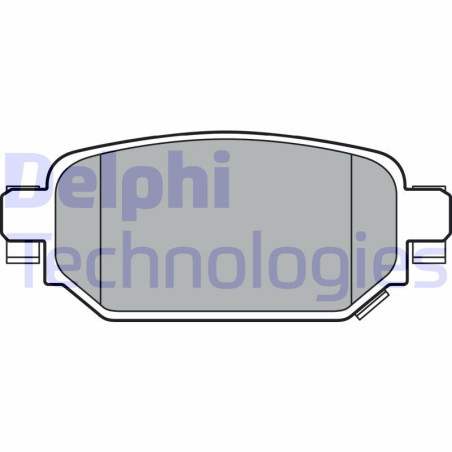 DELPHI LP3393 Pastiglie freno Posteriore per