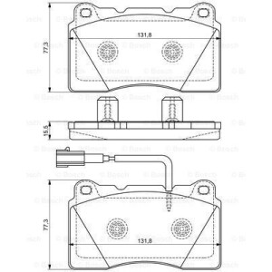 Brzdové platničky Predné pre Alfa Romeo Giulietta (2010-2012) BOSCH 0 986 494 539