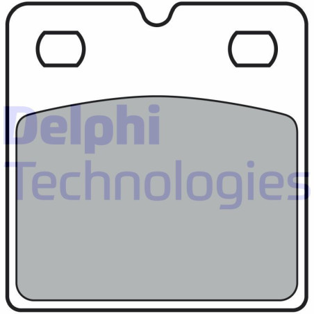 DELPHI LP3405 Brzdové platničky Zadné pre