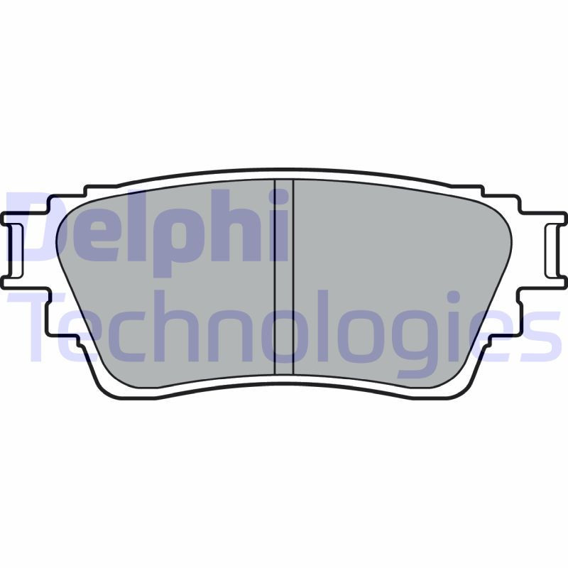 DELPHI LP3408 Bremsbeläge Hinten für