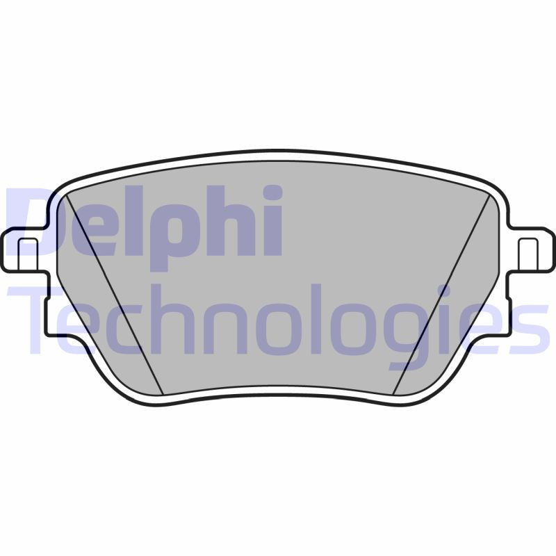DELPHI LP3438 Brzdové platničky Zadné pre