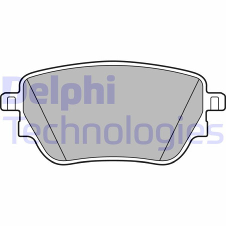 DELPHI LP3438 Pastiglie freno Posteriore per