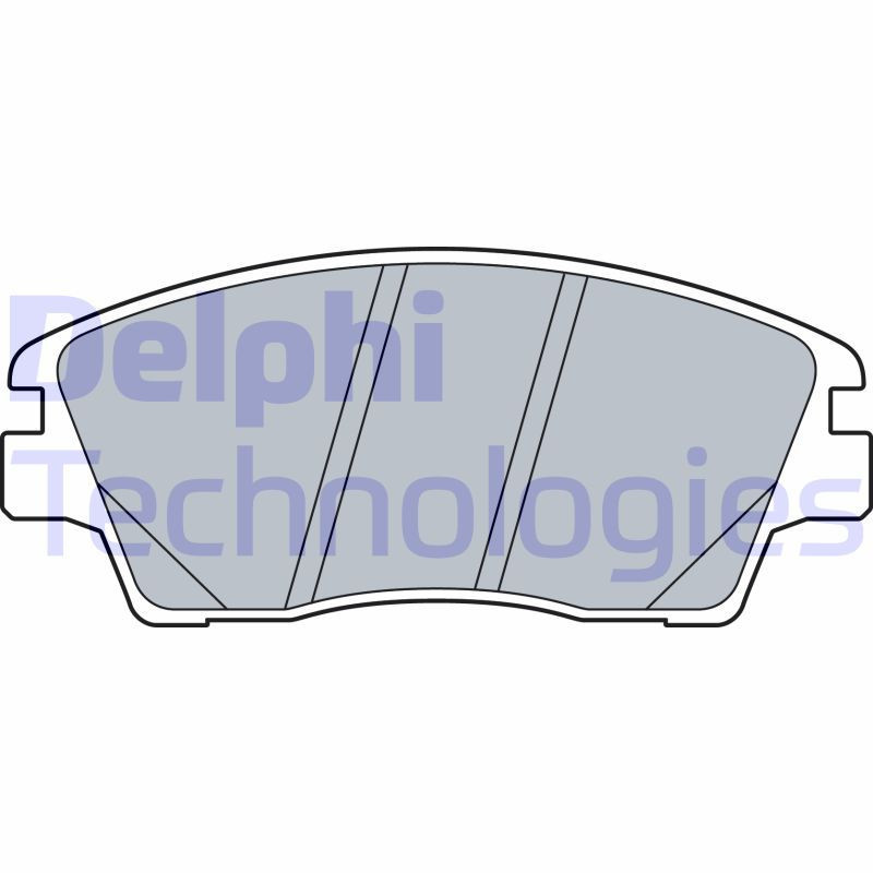 DELPHI LP3519 Brzdové platničky Predné pre