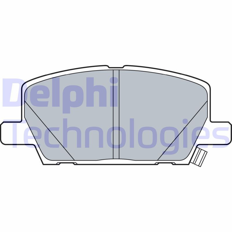 DELPHI LP3482 Brzdové platničky Predné pre