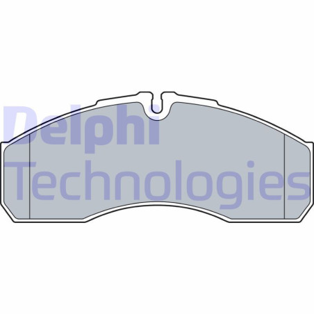 DELPHI LP3541 Brzdové platničky