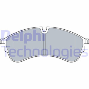 DELPHI LP3545 Brzdové platničky Predné pre