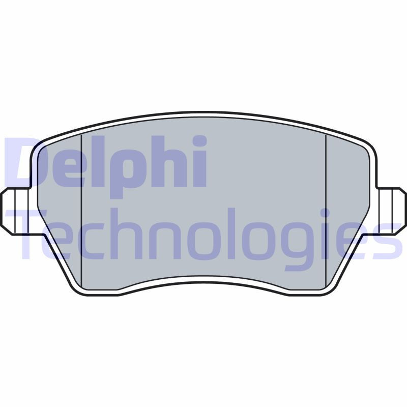 DELPHI LP3551 Klocki hamulcowe Przód dla