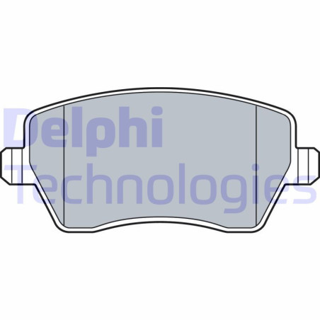 DELPHI LP3551 Klocki hamulcowe Przód dla