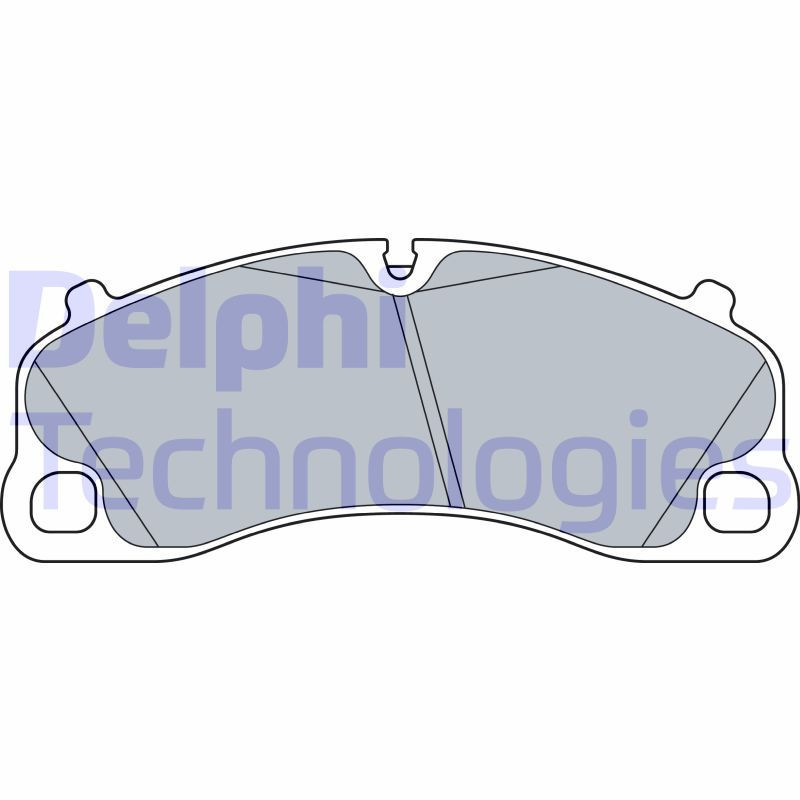 DELPHI LP3570 Brzdové platničky Predné pre