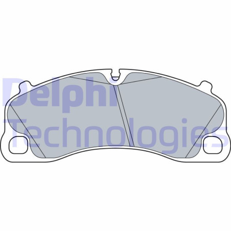 DELPHI LP3570 Brzdové platničky Predné pre
