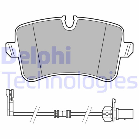 DELPHI LP3625 Brzdové destičky Zadní pro