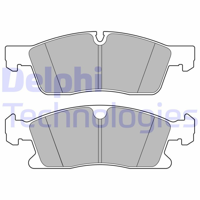DELPHI LP3628 Brake Pads Set Front for