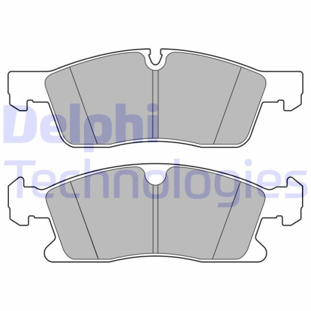 DELPHI LP3628 Brzdové platničky Predné pre