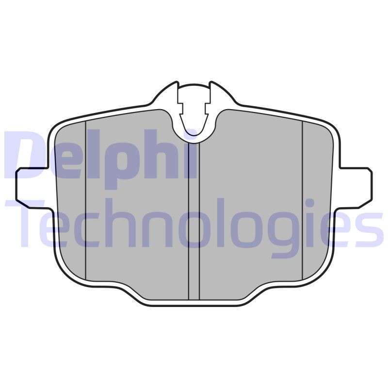 DELPHI LP3579 Brzdové platničky Zadné pre