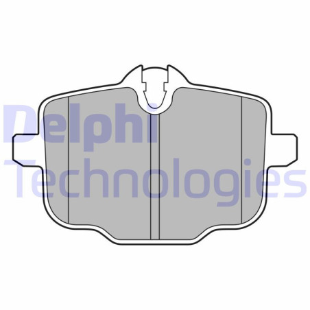 DELPHI LP3579 Pastillas de freno Trasero para