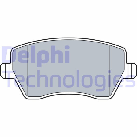 DELPHI LP3550 Brzdové platničky Predné pre