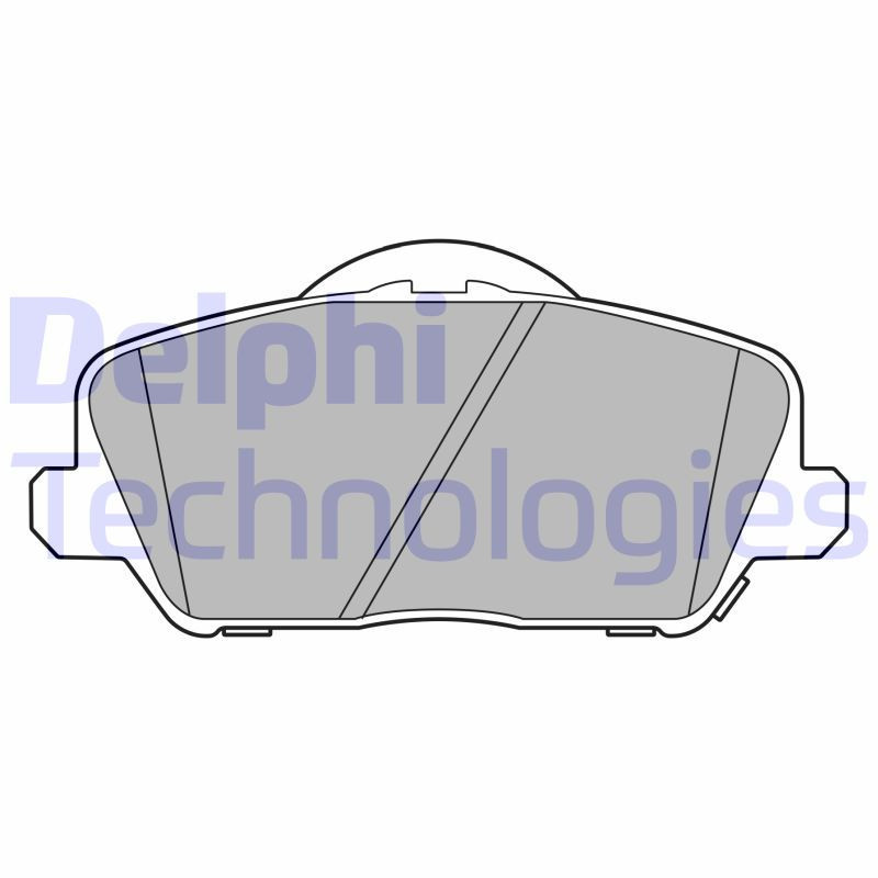 DELPHI LP3591 Brzdové platničky Predné pre