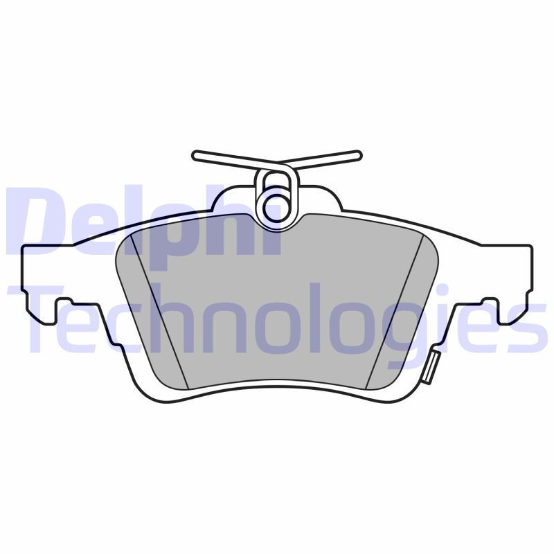 DELPHI LP3600 Pastiglie freno Posteriore per