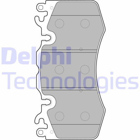 DELPHI LP2187 Klocki hamulcowe Przód dla