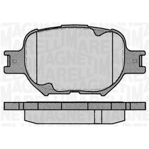 MAGNETI MARELLI 363916060493 Brake Pad Set Front for