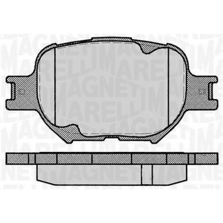 MAGNETI MARELLI 363916060493 Brake Pads Set Front for