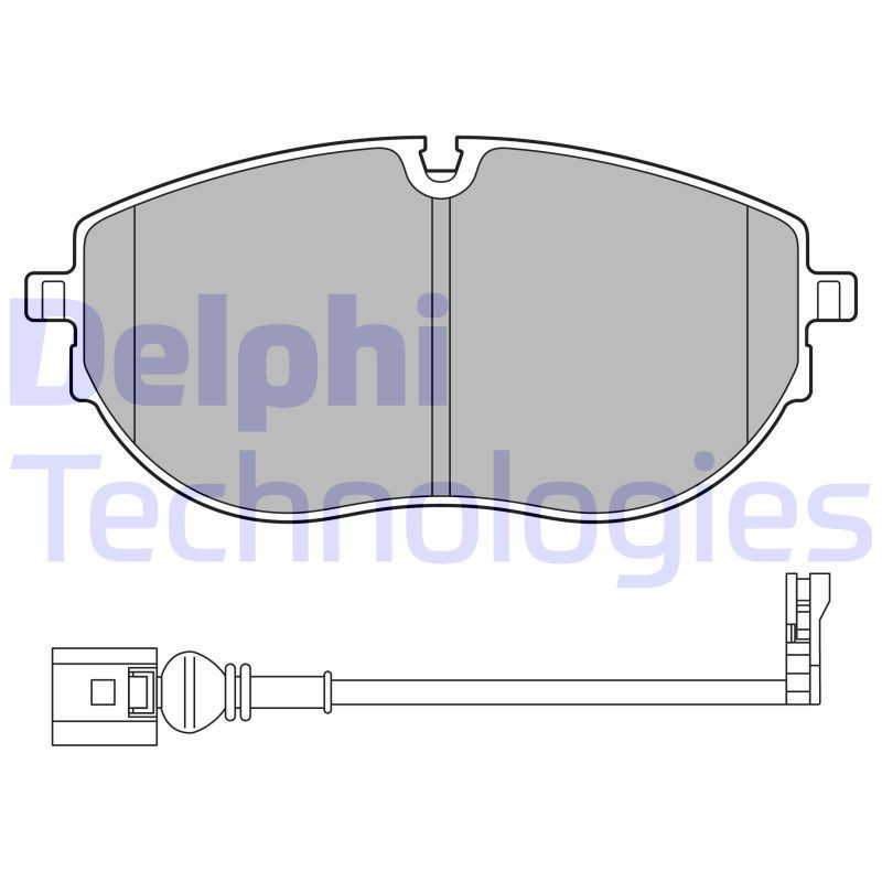 DELPHI LP3652 Brzdové platničky Predné pre