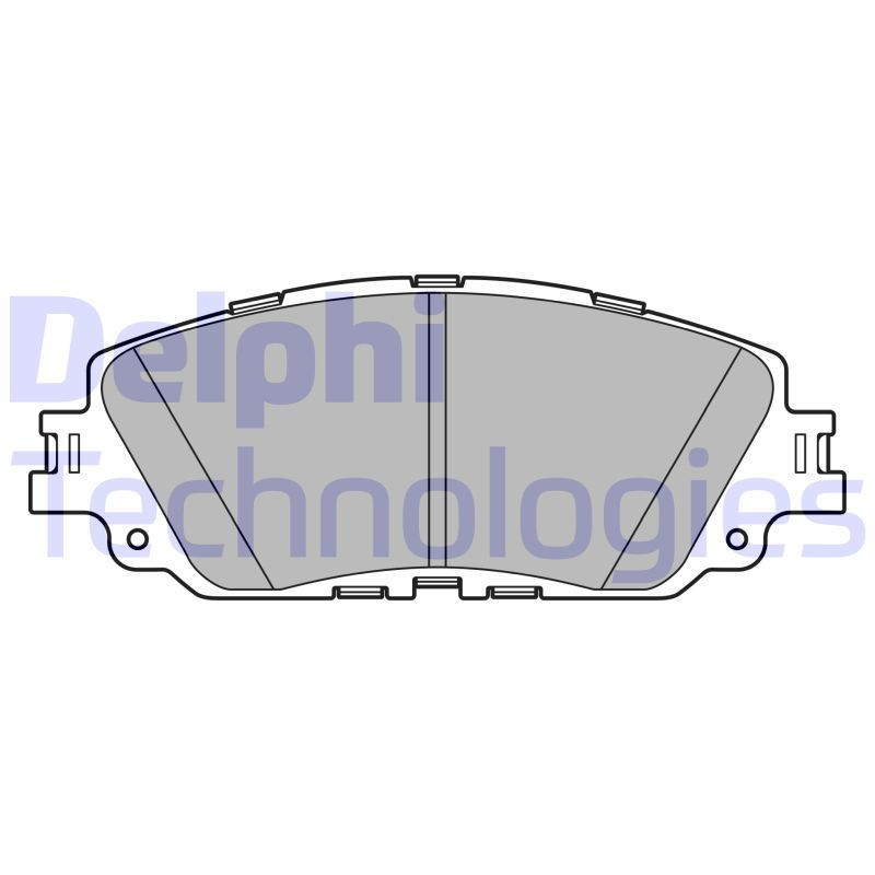 DELPHI LP3596 Pastiglie freno Anteriore per