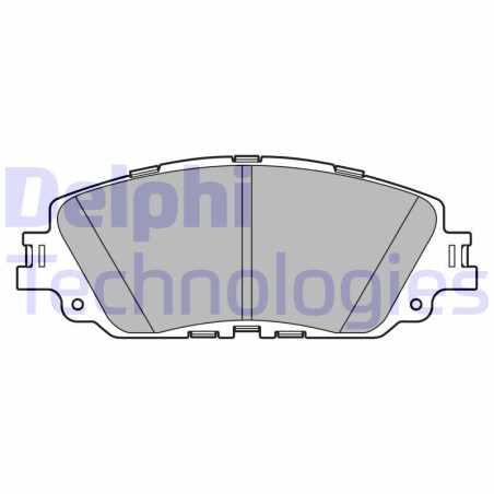 DELPHI LP3596 Brzdové platničky Predné pre