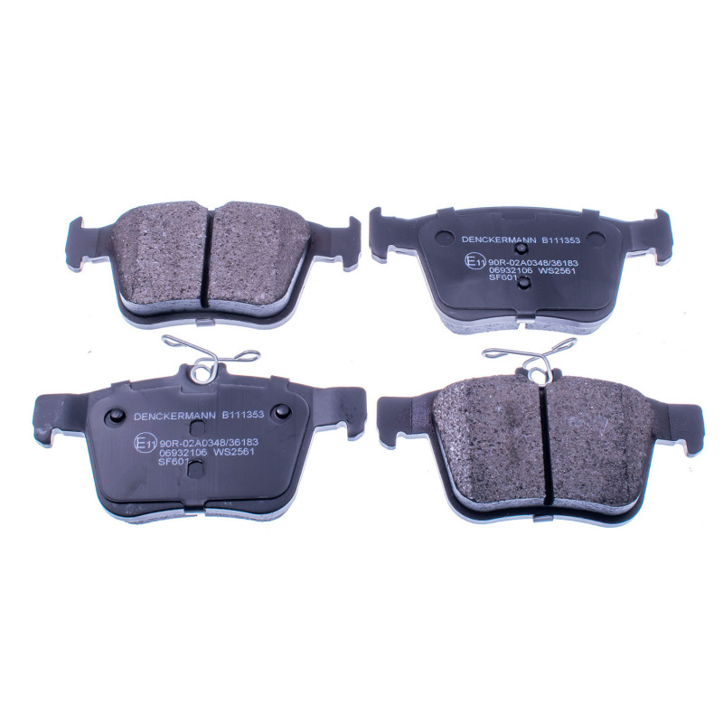 DENCKERMANN B111353 Klocki hamulcowe Tył dla