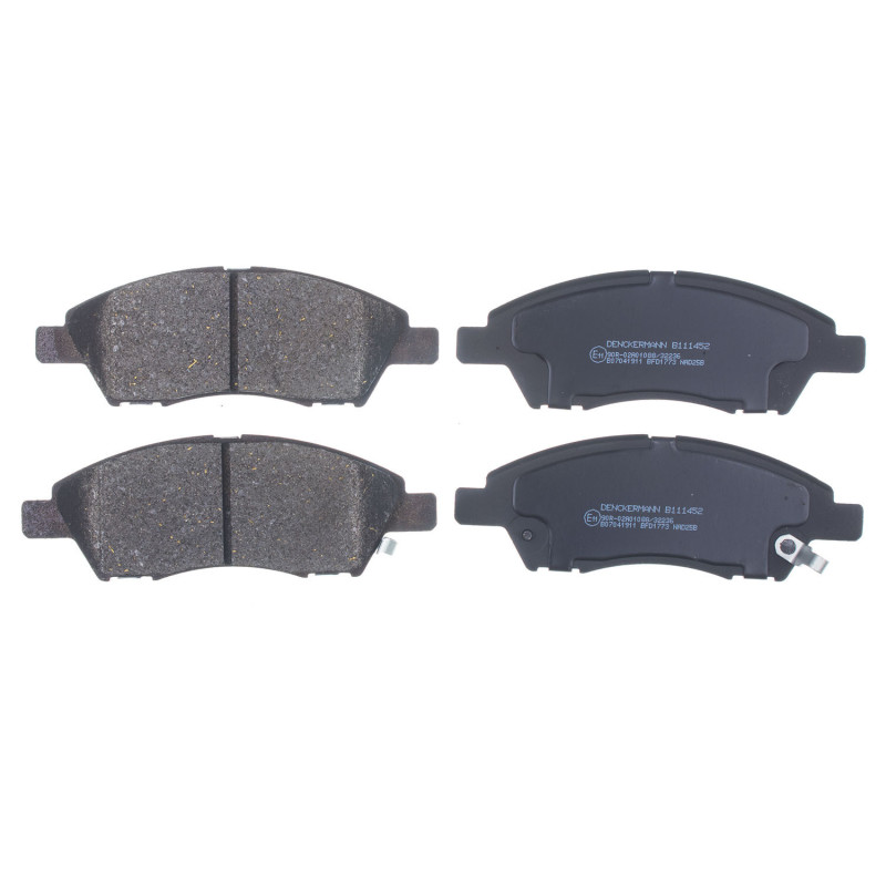 DENCKERMANN B111452 Bremsbeläge Vorne für Nissan Micra Tiida