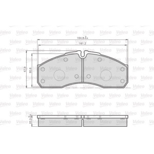 VALEO 872160 Pastiglie freno Anteriore per