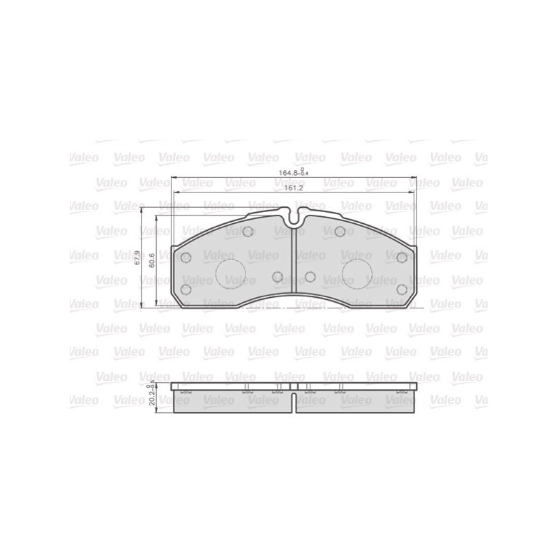 VALEO 872160 Brake Pads Set Front for