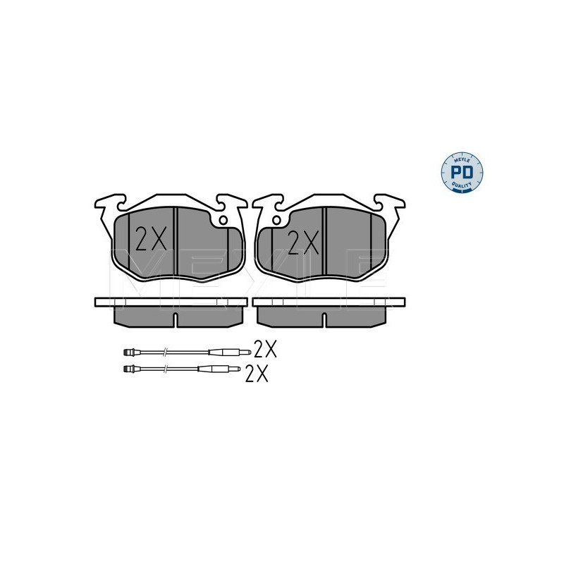 MEYLE 025 209 0618/PD Brake Pads Set Front for 106 C15 ZX AX 306