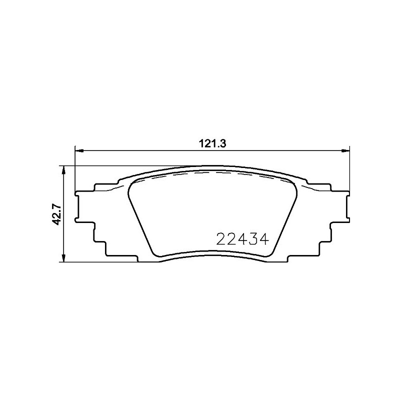 HELLA 8DB 355 025-121 Bremsbeläge Hinten für
